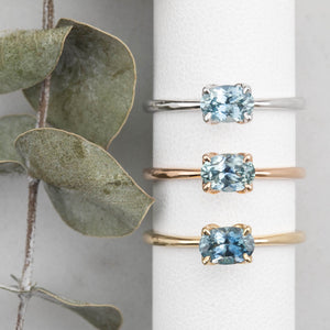 【即日配送】サラリング ・0.83ct・加熱モンタナ産ブルーサファイア・K14WG