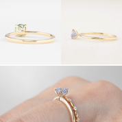 Sara Ring, 0.50ct Montana Sapphire