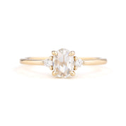 Emilie Ring 0.50ct Oval Rose Cut Diamond