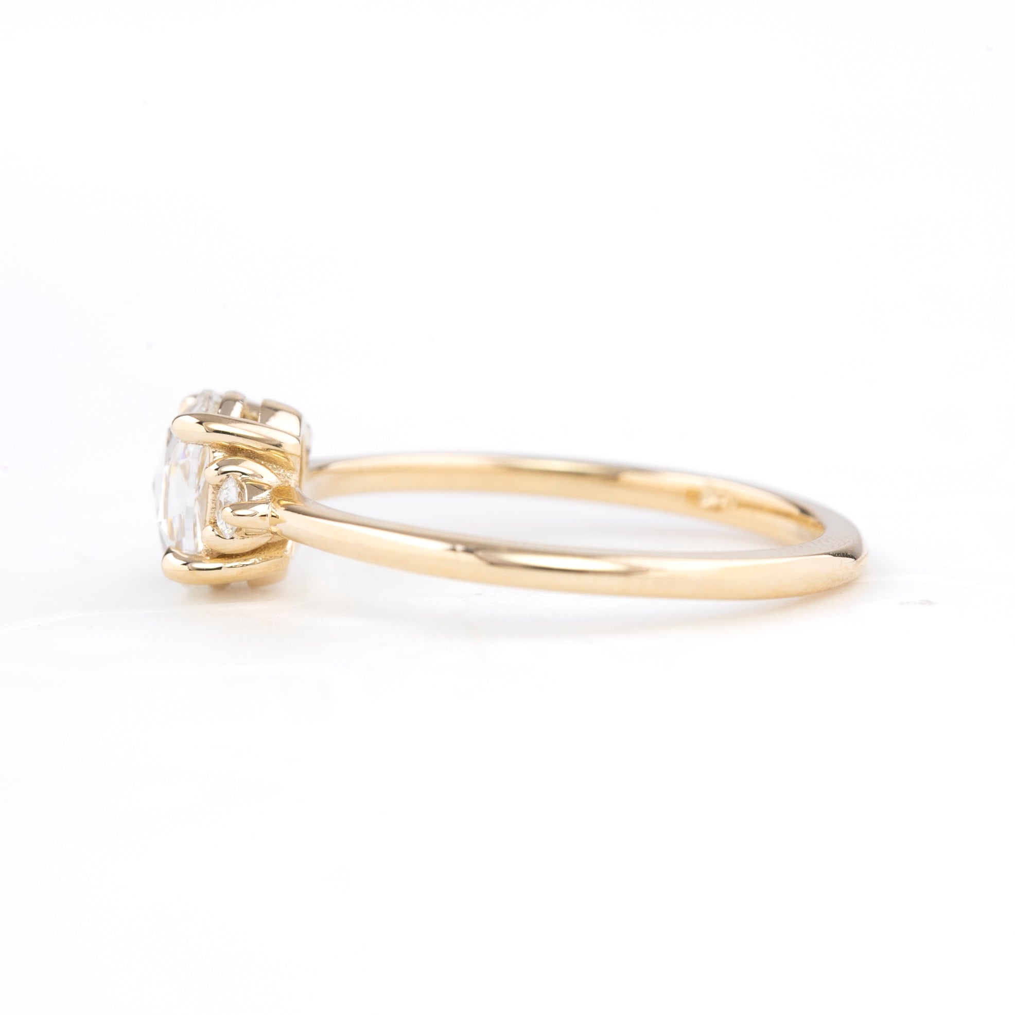 Emilie Ring 0.50ct Oval Rose Cut Diamond