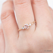 Emilie Round Rose Cut Diamond Ring