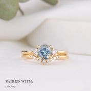 Emilie Ring, 1.23ct Montana Sapphire