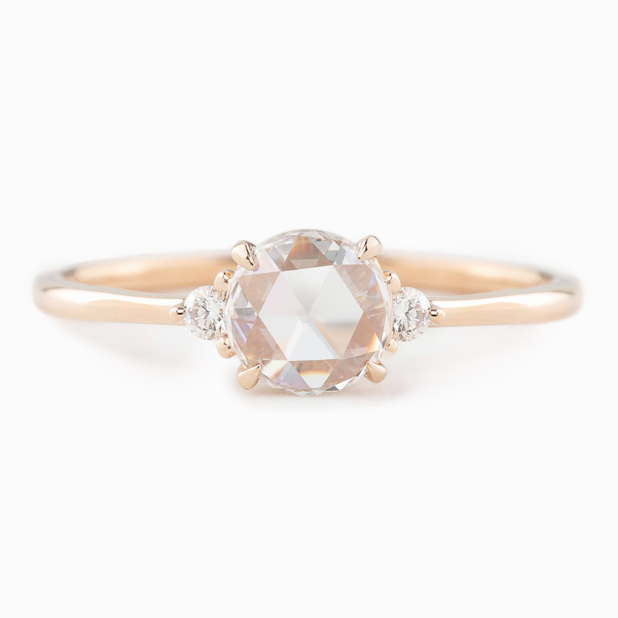 Emilie Round Rose Cut Diamond Ring