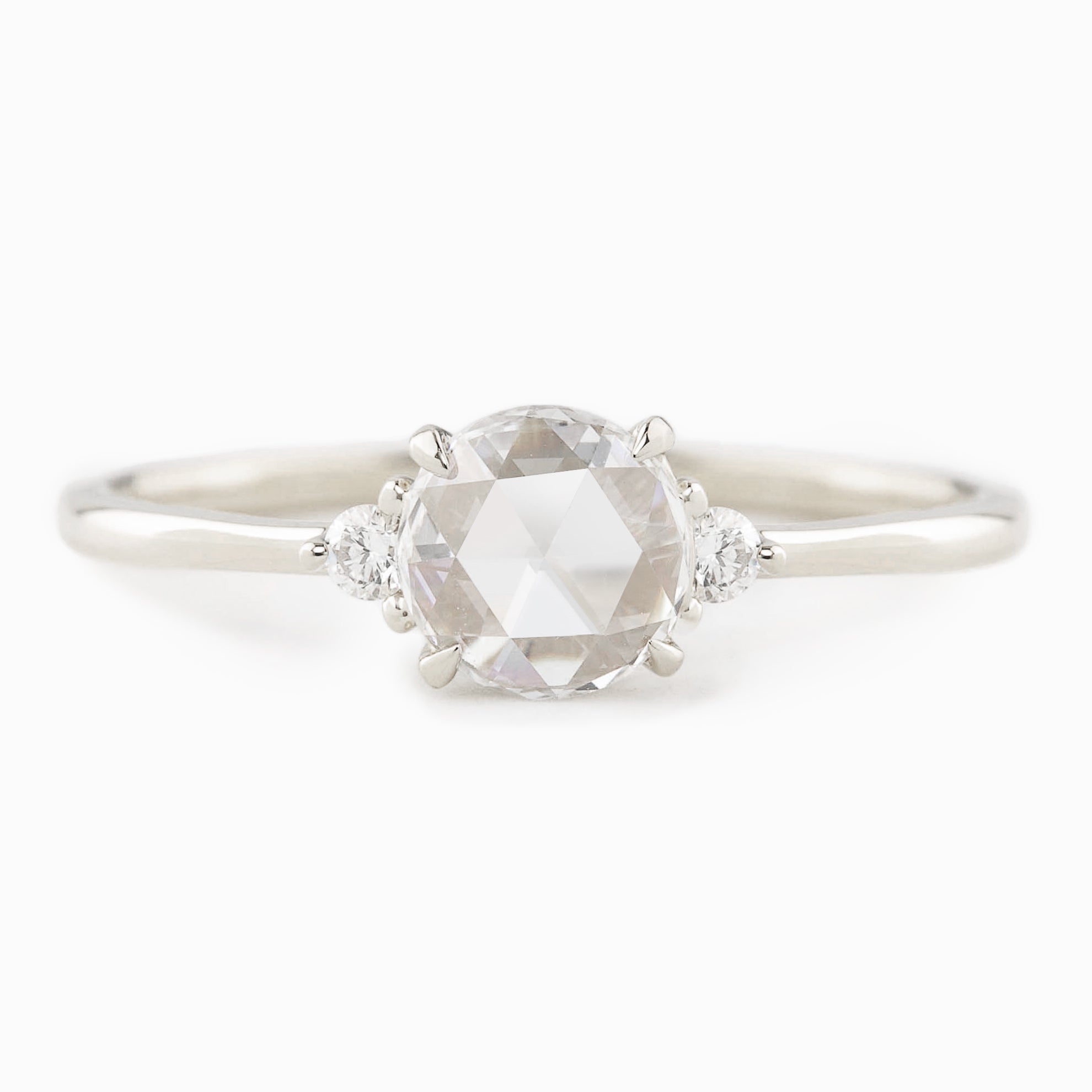 Emilie Round Rose Cut Diamond Ring