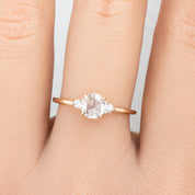 Emilie Ring, 0.50ct Round Rose Cut Diamond