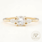 Olivia Round Rose Cut Diamond Ring