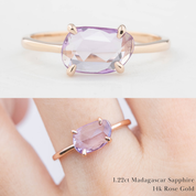 Lisa Ring, Organic Shape Sapphire