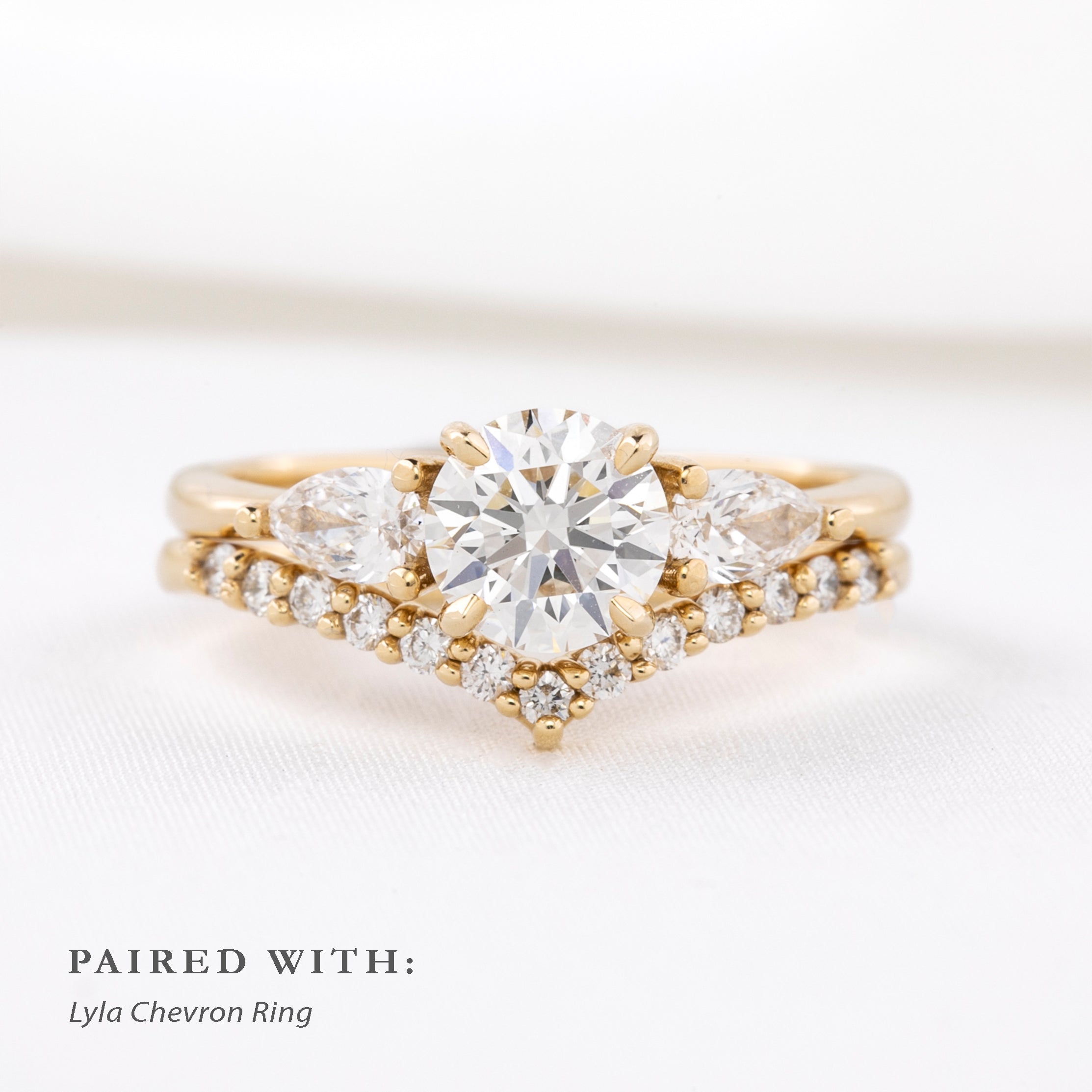 Olivia Grand Ring, 1.00ct Round Lab Diamond | IGI Certified