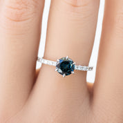 Maria Luxe Ring, 1.03ct Queensland Sapphire