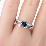 Maria Luxe Ring, 1.03ct Queensland Sapphire