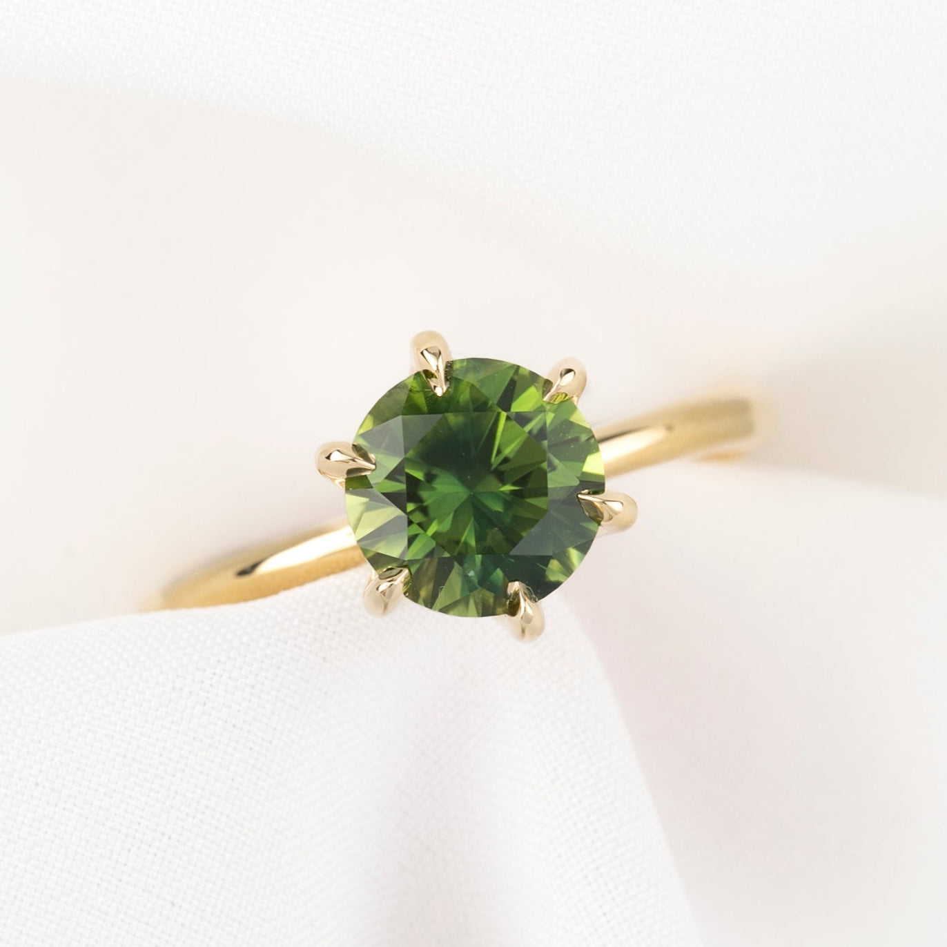 Floryn Ring, 2.16ct Green Australian Sapphire