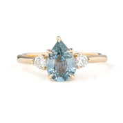 Ayana Ring, 1.53ct Blue Montana Sapphire