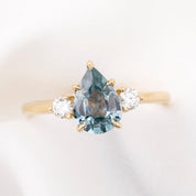 Ayana Ring, 1.53ct Blue Montana Sapphire