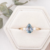 Ayana Ring, 1.53ct Blue Montana Sapphire