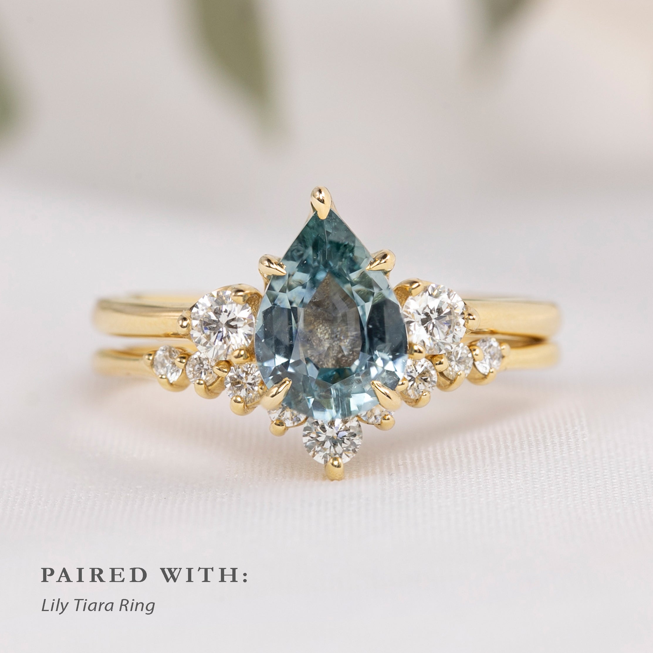 Ayana Ring, 1.53ct Blue Montana Sapphire