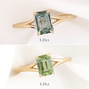 Kylie Ring, 1.13ct Montana Sapphire