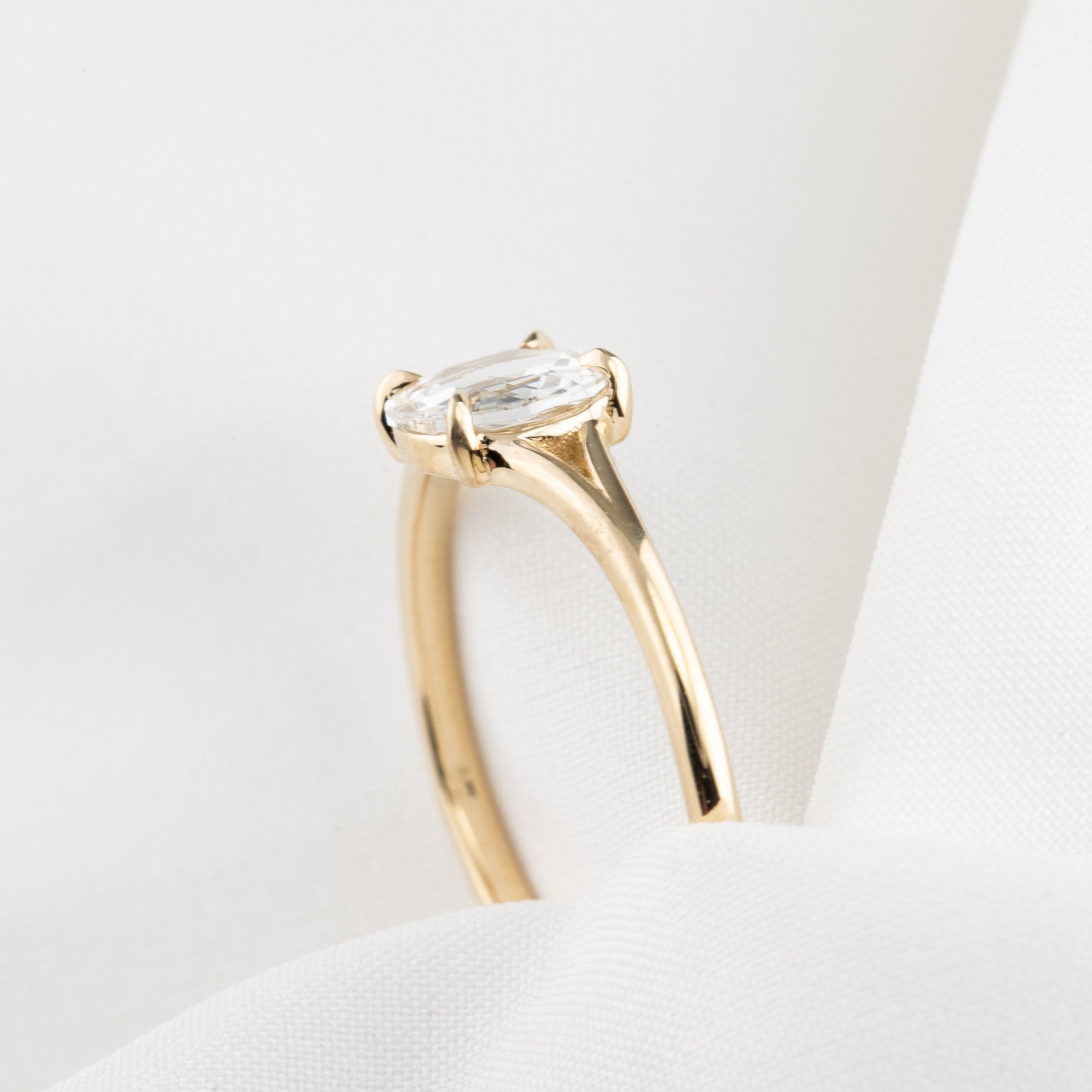 Kylie Round Rose Cut Diamond Ring