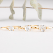 Kylie Round Rose Cut Diamond Ring
