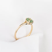 Kylie Ring, 1.31ct Green Montana Sapphire