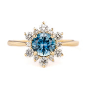 Amara Ring, 1.31ct Montana Sapphire
