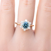 Amara Ring, 1.31ct Montana Sapphire