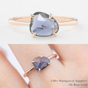 Lisa Ring, Organic Shape Sapphire