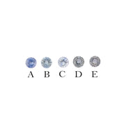 0.40-0.50ct Calibrated Round Unheated Sapphires (4.5mm) CS077