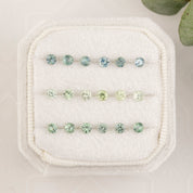 0.15ct Calibrated Round Montana Sapphires Green (2.9mm) CS135