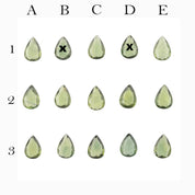 0.55ct Calibrated Pear Green Sapphire (7x5mm)
