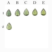 0.90ct Calibrated Pear Green Sapphire (8x6mm)