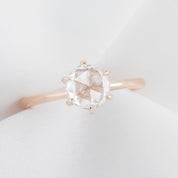 Floryn Round Rose-Cut Diamond Ring