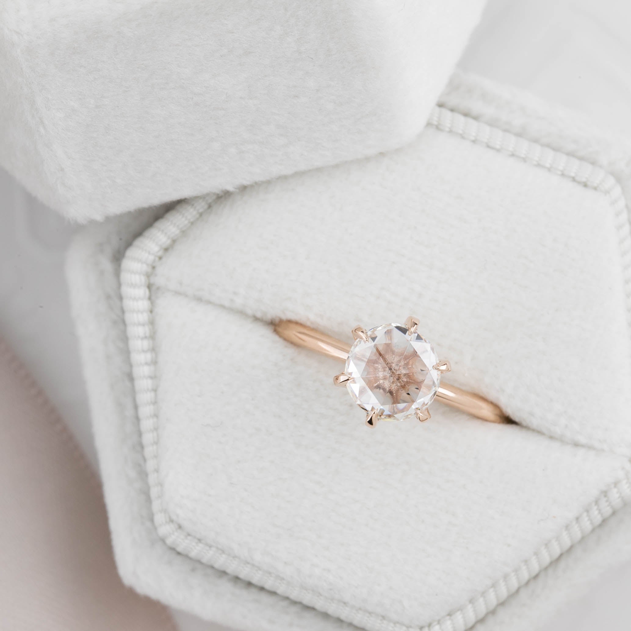 Floryn Round Rose-Cut Diamond Ring