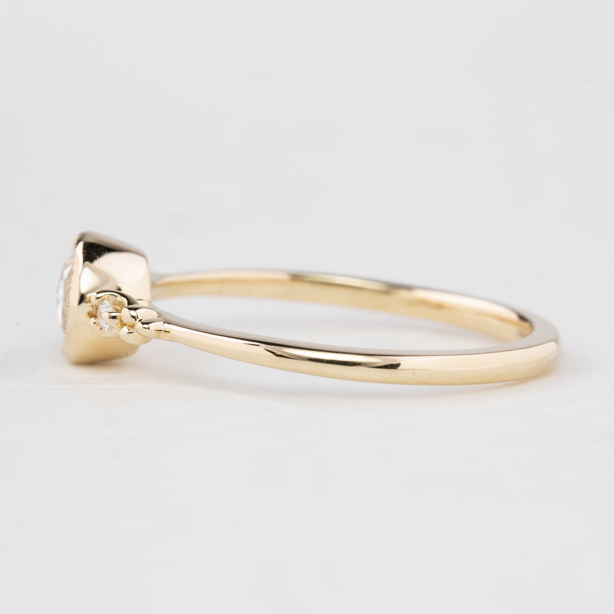 Estel Bezel Ring, 0.15ct Rose Cut Diamond
