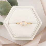 Estel Bezel Ring, 0.15ct Rose Cut Diamond