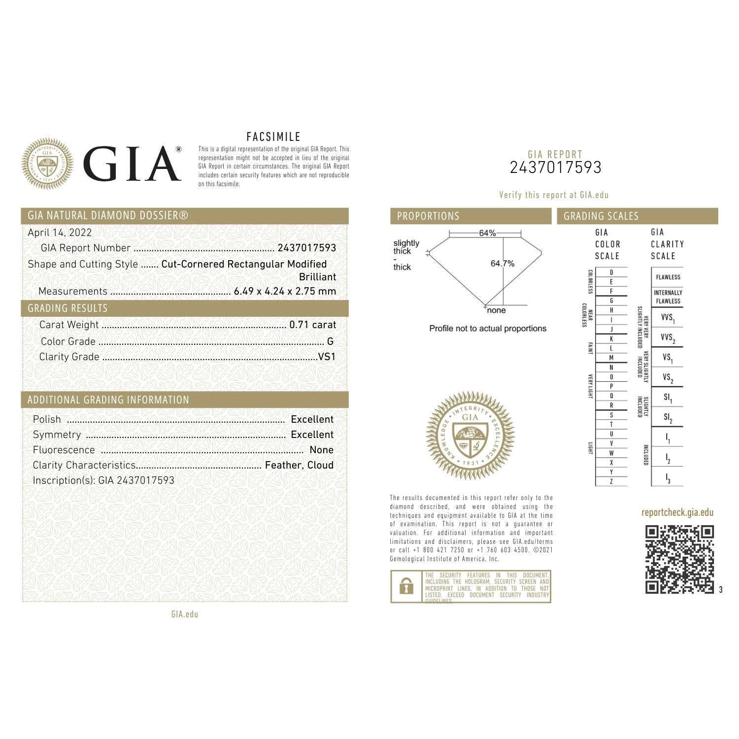 Estel Fleur Ring, 0.70ct Radiant Diamond | GIA Certified