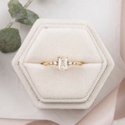 Estel Fleur Ring, 0.70ct Radiant Diamond | GIA Certified