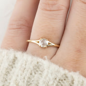 Kylie Ring, 0.30ct Round Rose Cut Diamond