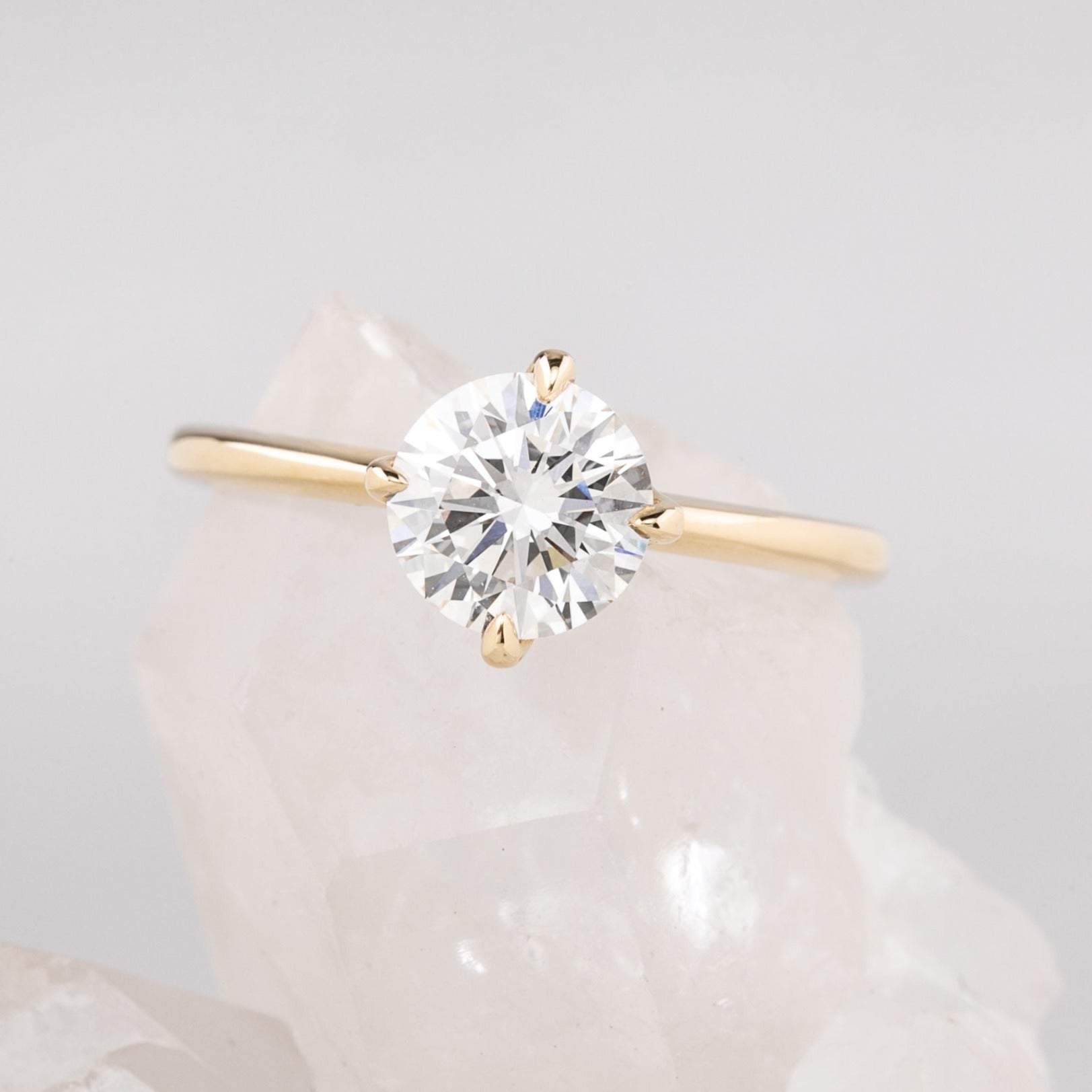 Alice Ring, 1.30ct Round Lab Diamond | IGI Certified
