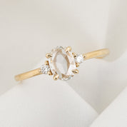 Emilie Oval Rose Cut Diamond Ring