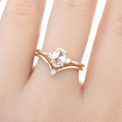 Emilie Oval Rose Cut Diamond Ring