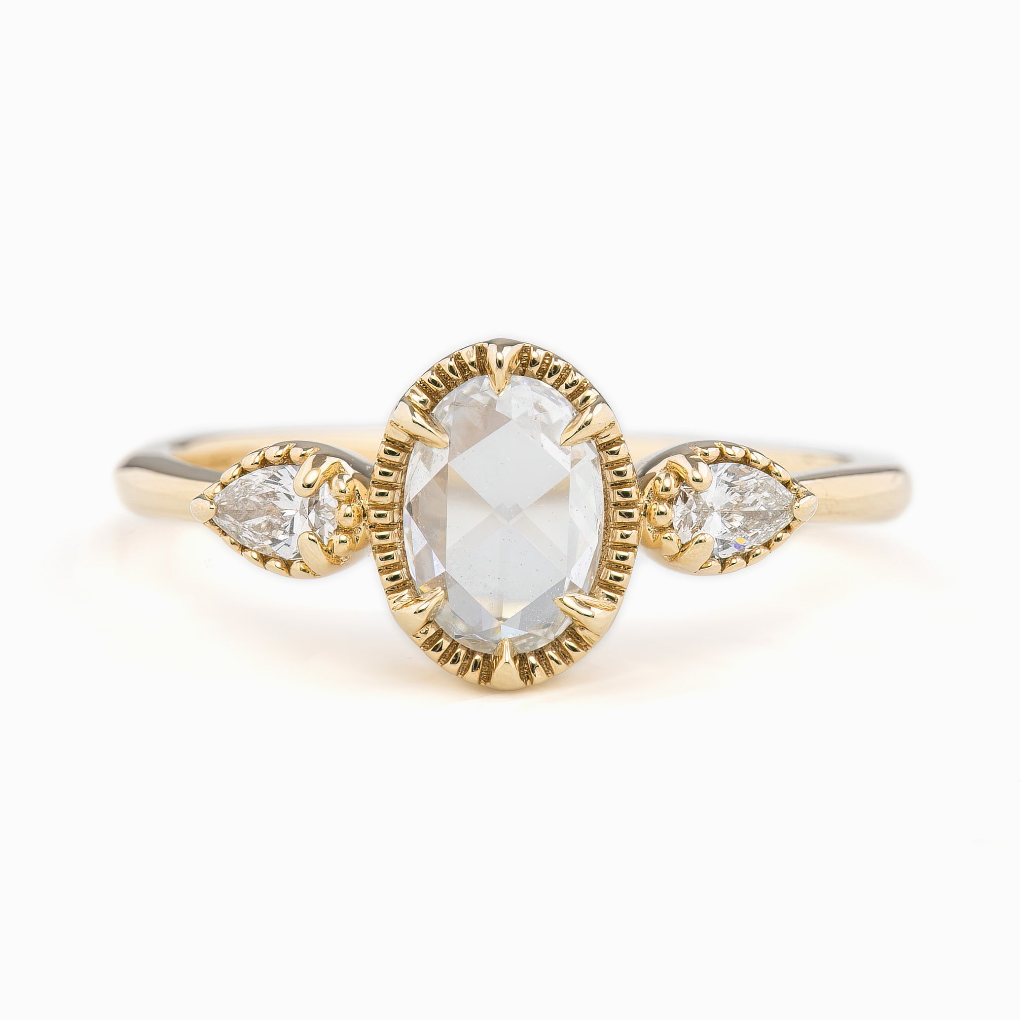 Diana Ring 0.50ct Oval Rose Cut Diamond