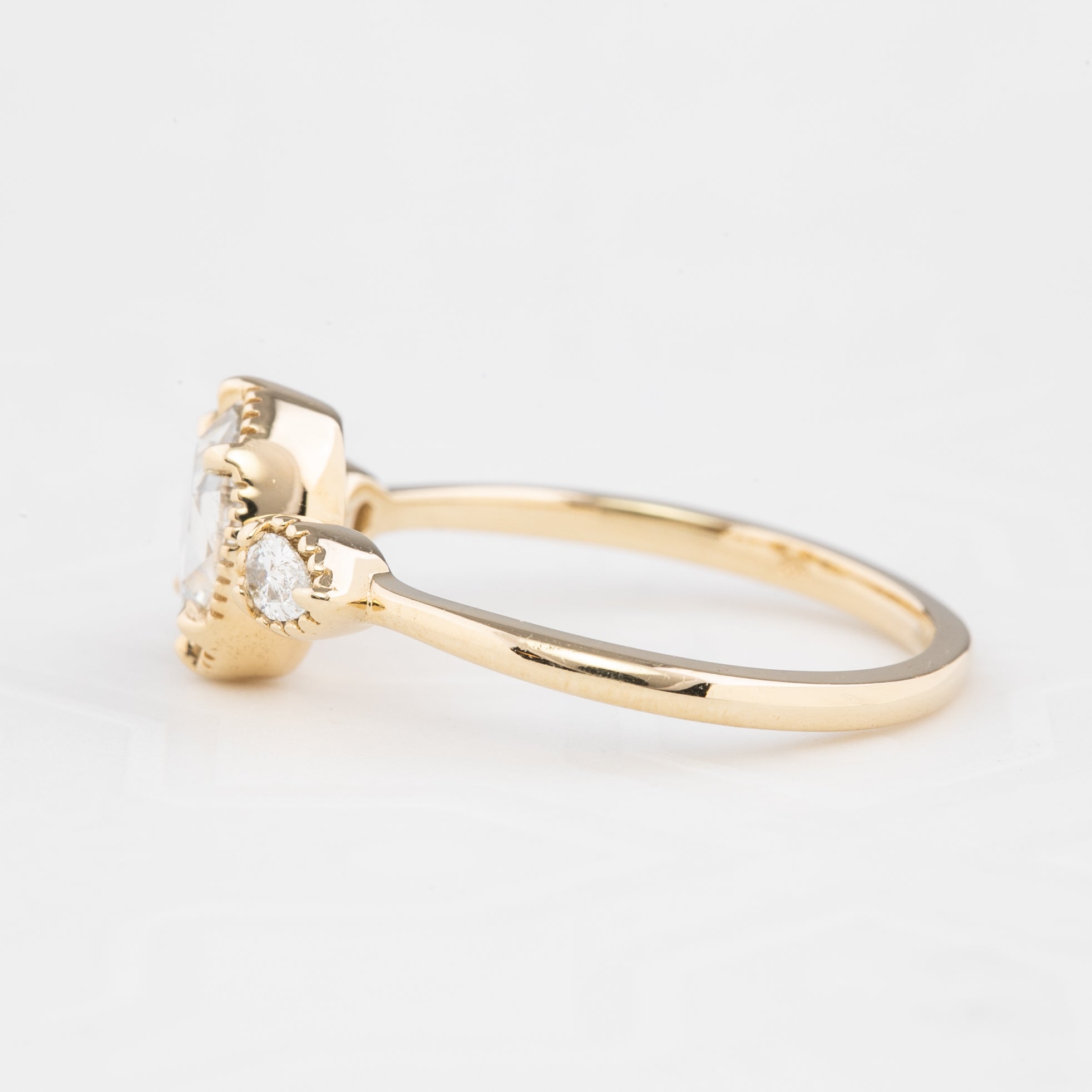 Diana Ring 0.50ct Oval Rose Cut Diamond