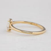 Kylie Ring, 0.50ct Oval Rose Cut Diamond
