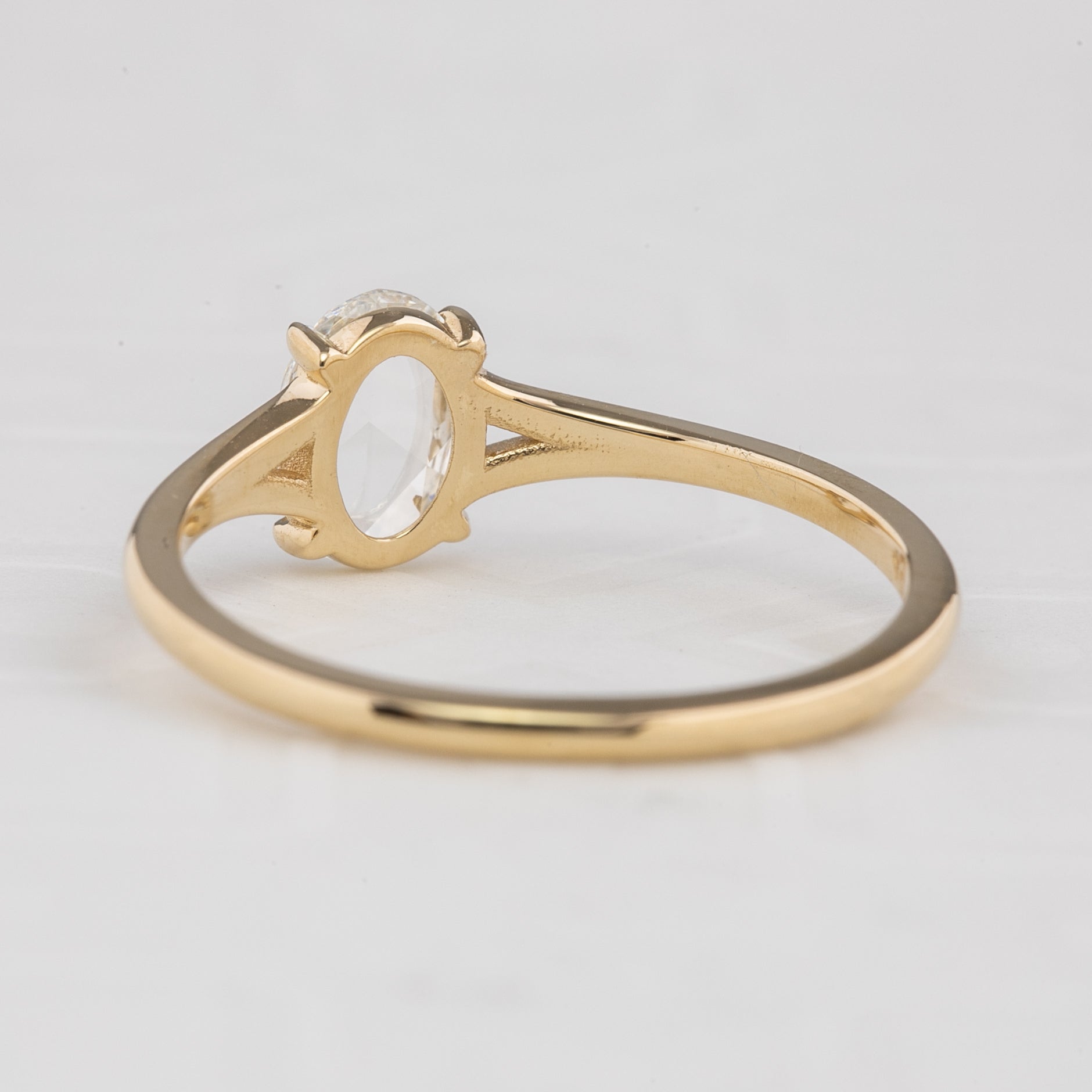 Kylie Ring, 0.50ct Oval Rose Cut Diamond
