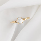 Kylie Ring, 0.50ct Oval Rose Cut Diamond