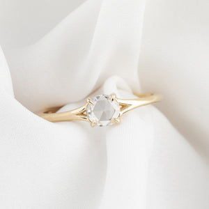 Kylie Ring, 0.30ct Round Rose Cut Diamond