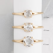 Kylie Round Rose Cut Diamond Ring