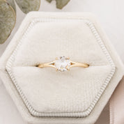 Kylie Ring, 0.50ct Round Rose Cut Diamond