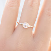Kylie Ring, 0.50ct Round Rose Cut Diamond