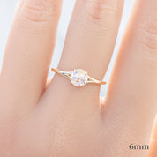 Kylie Round Rose Cut Diamond Ring